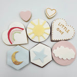 New Baby Themed Hand Iced Biscuits - Medium Box Biscuits Vanilla Pod Bakery 