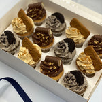Biscuit Themed Cupcake Gift Box - Limited Edition Cupcakes Vanilla Pod Bakery 6x Cupcakes 