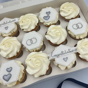 Engagement Cupcake Gift Box Vanilla Pod Bakery 