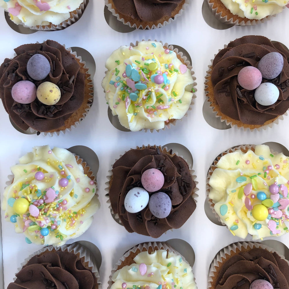 Easter Cupcake Gift Box - Limited Edition - Sprinkles and Eggs Vanilla Pod Bakery 