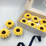 Sunflower cupcake gift box from the Vanilla Pod Bakery