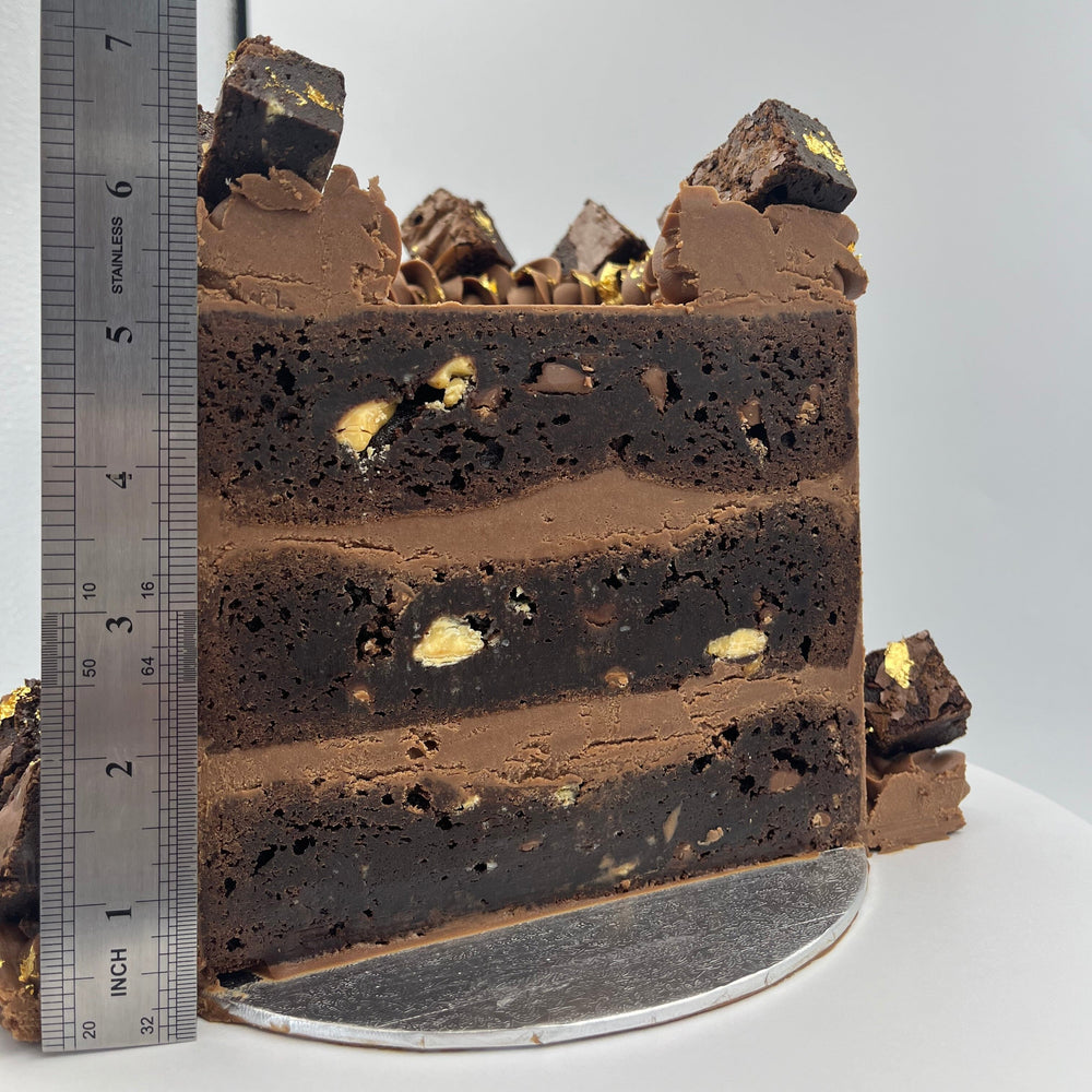 Layered Triple Chocolate Brownie Birthday Cake Cakes & Dessert Bars Vanilla Pod Bakery 