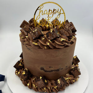 Layered Triple Chocolate Brownie Birthday Cake Cakes & Dessert Bars Vanilla Pod Bakery 