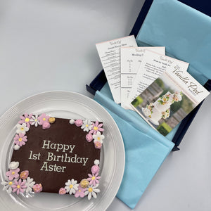 Celebration Brownie Slab Gift Box Cakes & Dessert Bars Vanilla Pod Bakery 