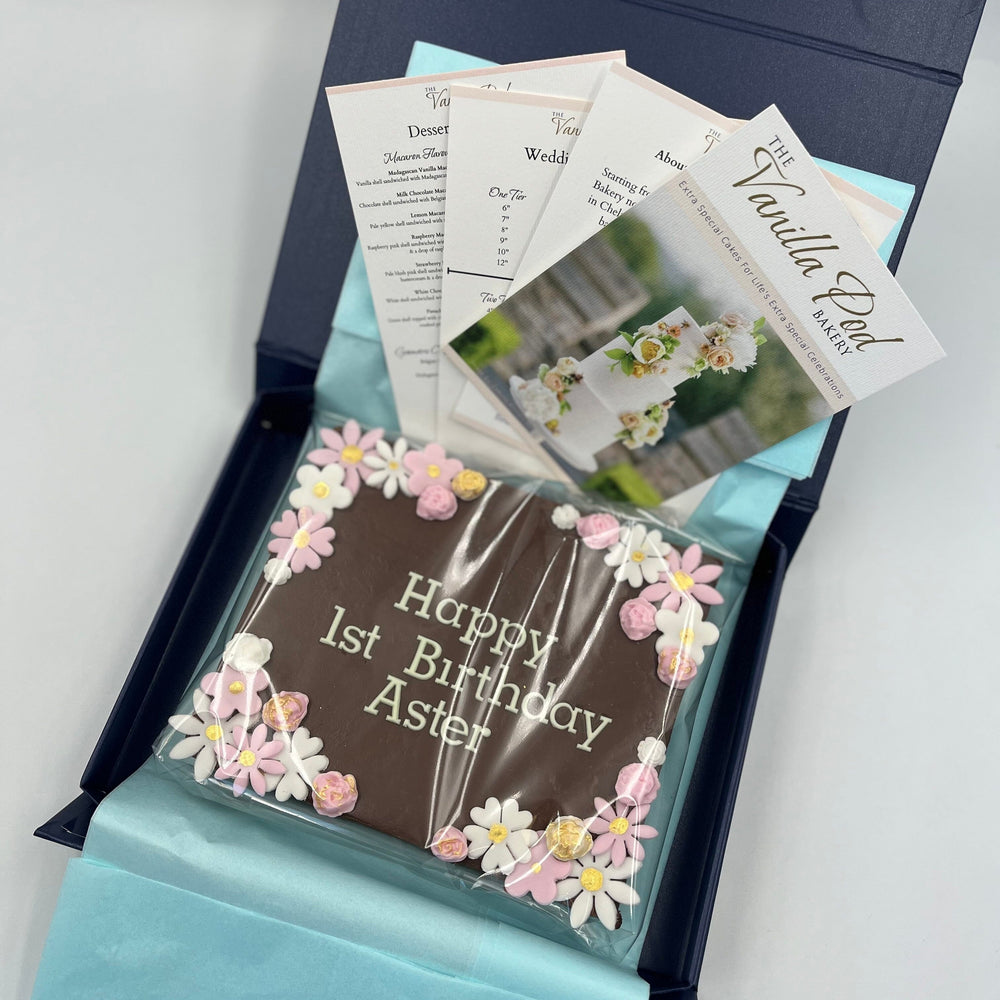 Celebration Brownie Slab Gift Box Cakes & Dessert Bars Vanilla Pod Bakery 