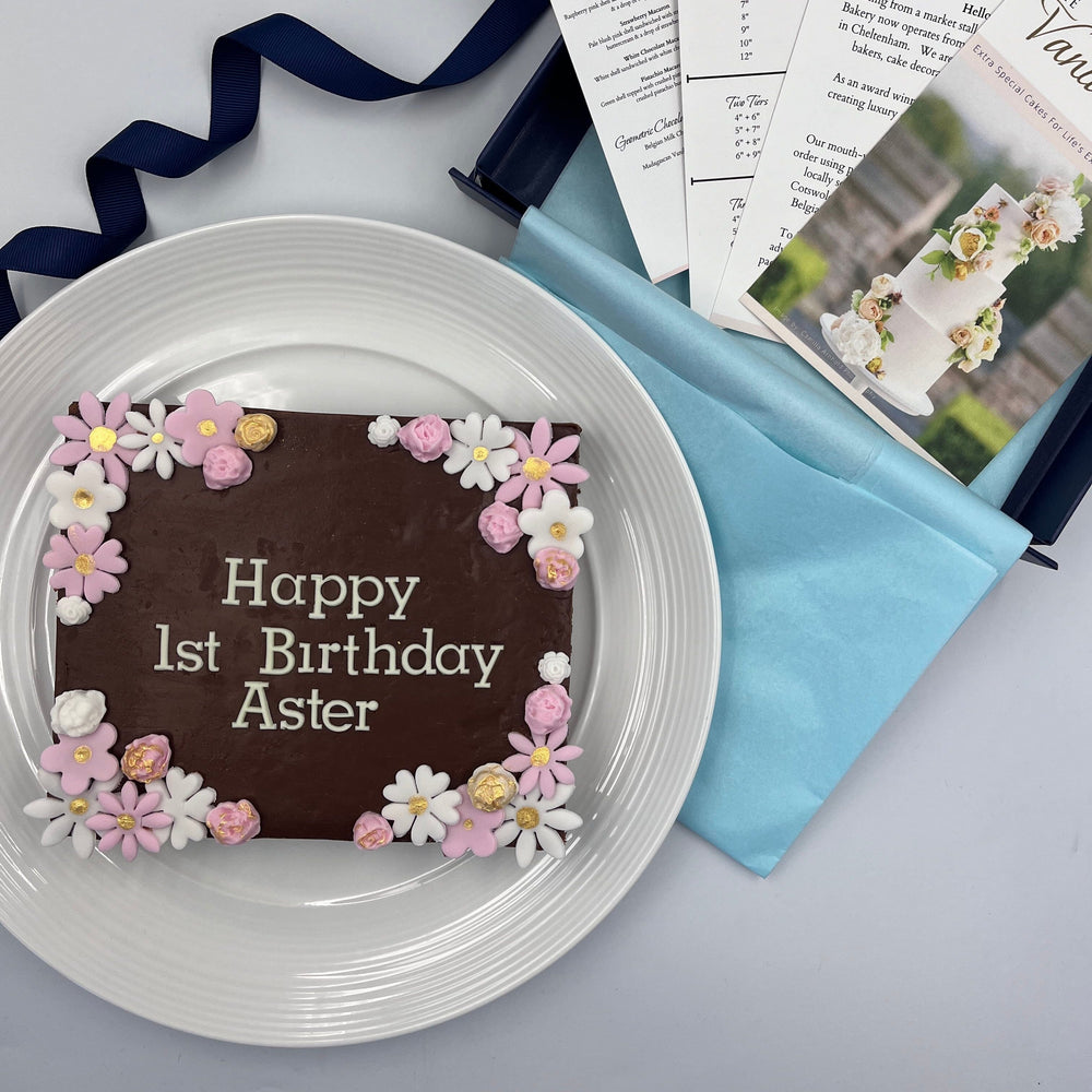 Celebration Brownie Slab Gift Box Cakes & Dessert Bars Vanilla Pod Bakery 