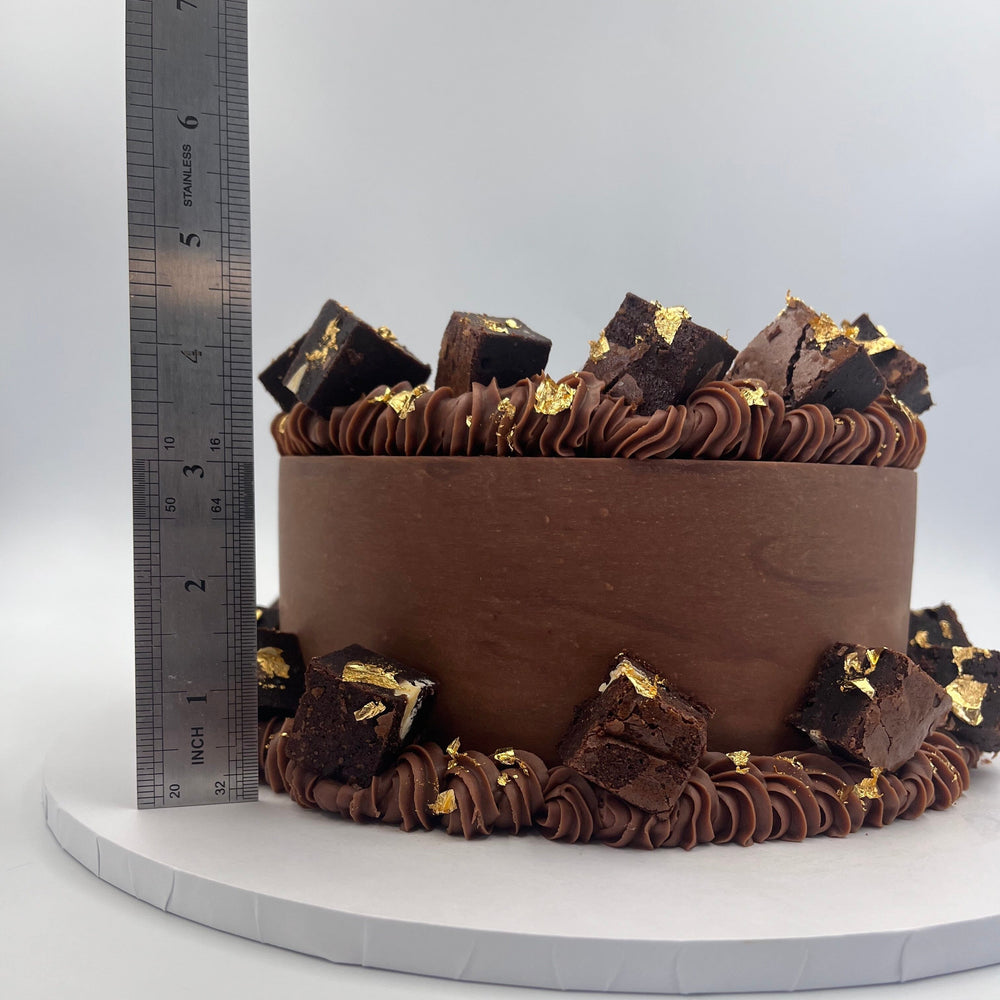 Layered Triple Chocolate Brownie Birthday Cake Cakes & Dessert Bars Vanilla Pod Bakery 