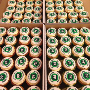 Edible Printed Image / Logo Cupcakes - Perfect for corporate celebrations Cupcakes Vanilla Pod Bakery 