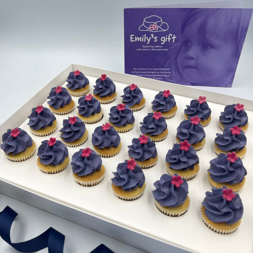 Purple and Pink Cupcakes in aid of Emily’s Gift