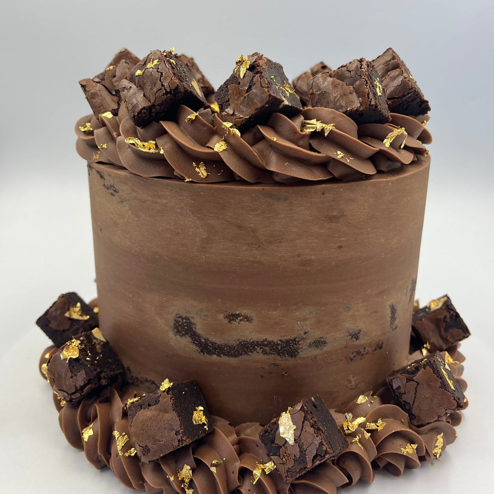 Layered Triple Chocolate Brownie Birthday Cake Cakes & Dessert Bars Vanilla Pod Bakery 