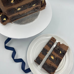 Layered Triple Chocolate Brownie Birthday Cake Cakes & Dessert Bars Vanilla Pod Bakery 