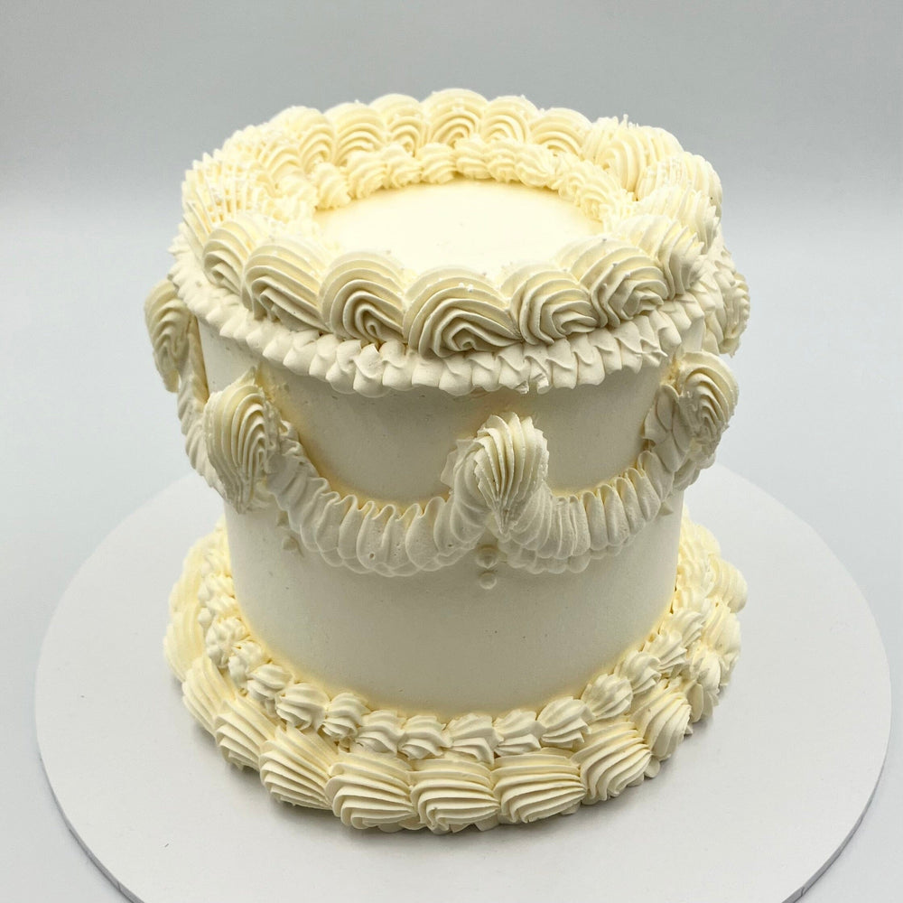 
            
                Load image into Gallery viewer, Lambeth Style Buttercream Celebration Cake - Available as Standard Height &amp;amp; Shallow Height Cakes &amp;amp; Dessert Bars Vanilla Pod Bakery 5&amp;quot; Round x Standard Height - to feed 7 - 15 portions 
            
        
