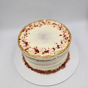 White Chocolate, Raspberry & Sprinkles Semi Naked Cake Cakes & Dessert Bars Vanilla Pod Bakery 