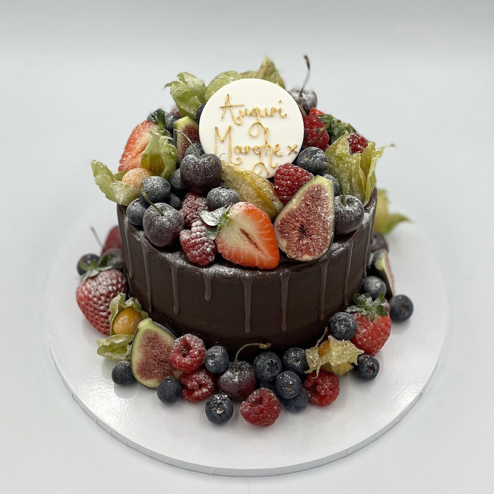 Decadent chocolate fruit cake