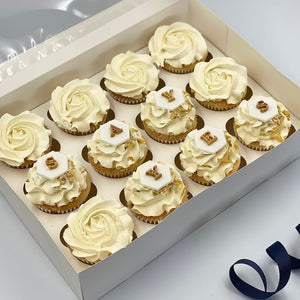 Marriage Proposal Cupcake Gift Box Vanilla Pod Bakery 12x Cupcakes 