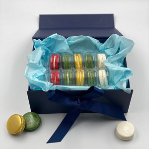 
            
                Load image into Gallery viewer, Christmas Macaron - Gift Box Cakes &amp;amp; Dessert Bars Vanilla Pod Bakery 
            
        