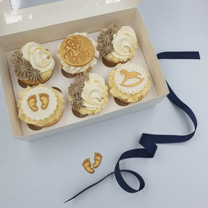 Baby Shower Cupcake Selection Gift Box Cupcakes Vanilla Pod Bakery 6x Cupcakes 