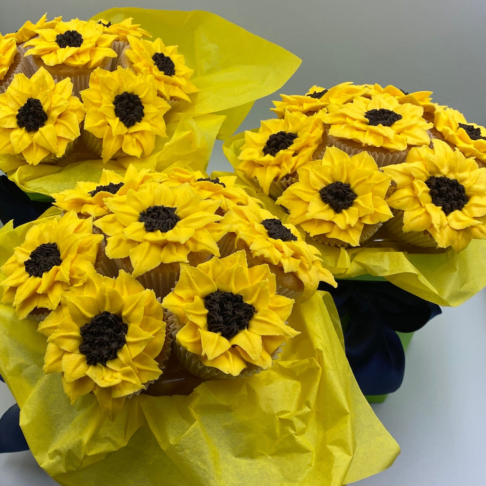 
            
                Load image into Gallery viewer, Sunflower Cupcake Bouquet Cupcakes Vanilla Pod Bakery 
            
        