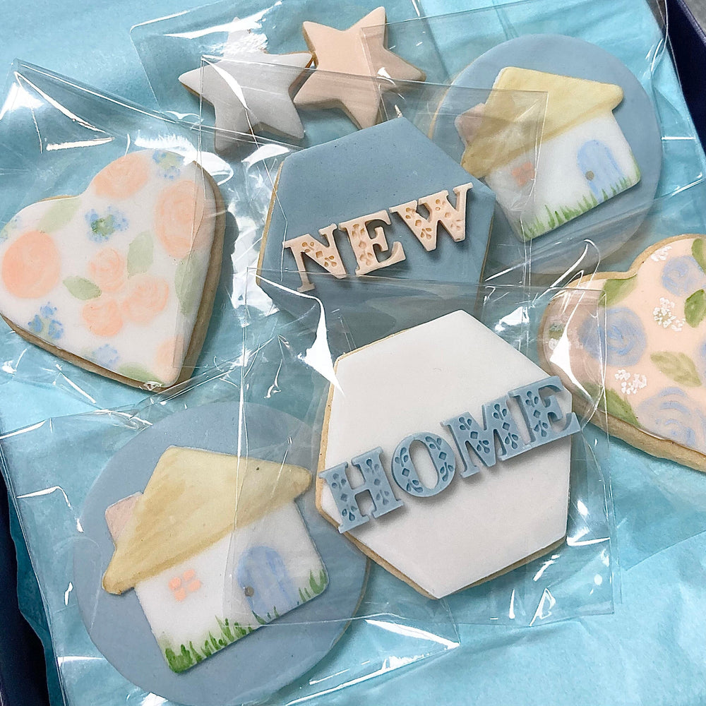 New Home Hand Iced Biscuits - Medium Box Biscuits Vanilla Pod Bakery 