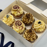 English Pudding Themed Cupcakes - Limited Edition Vanilla Pod Bakery 6x Cupcakes 