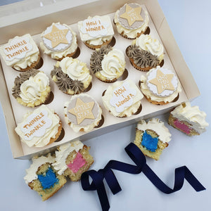 General Reveal Cupcake Gift Box Cupcakes Vanilla Pod Bakery 12x Cupcakes 