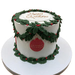 Traditional Christmas Cake Cakes & Dessert Bars Vanilla Pod Bakery 8” Round - Single tier to feed 40 finger portions 