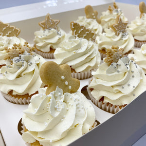 Christmas Themed Cupcake - Gift Box - Limited Edition Cupcakes Vanilla Pod Bakery 