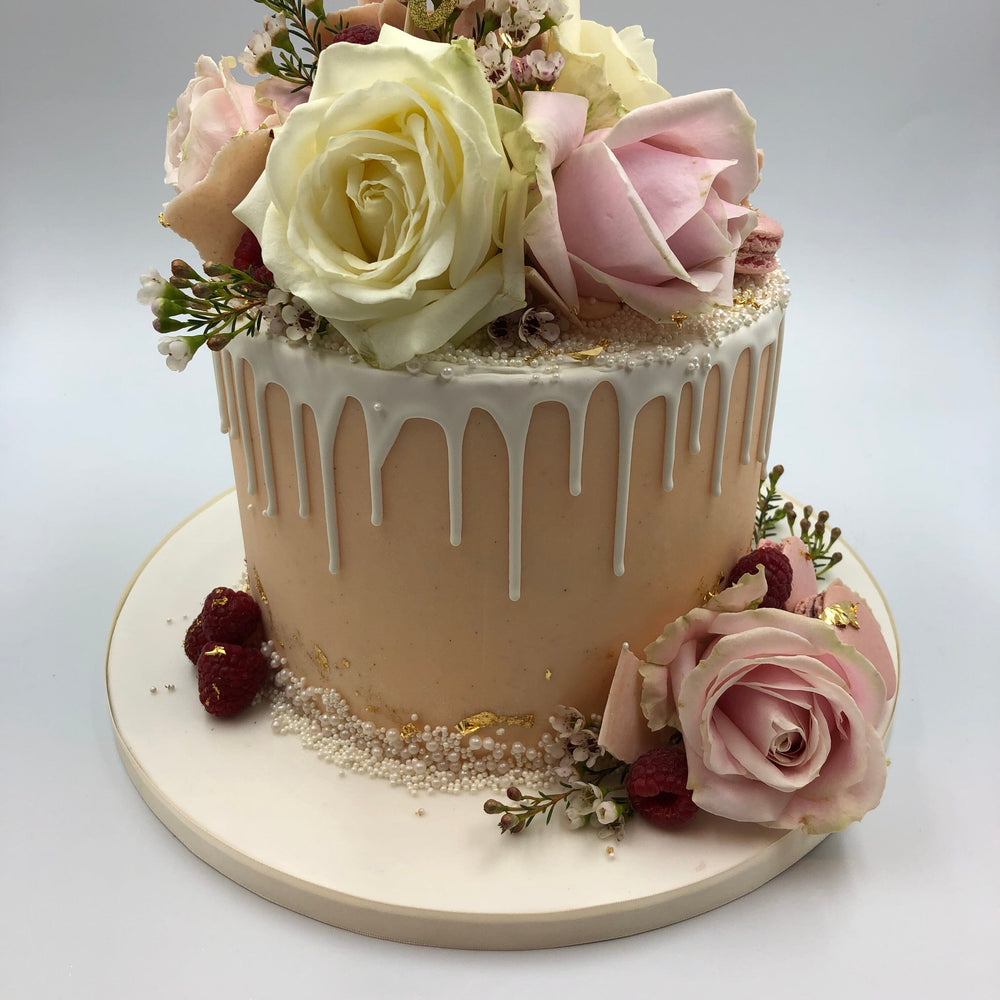 
            
                Load image into Gallery viewer, Overloaded Buttercream Drip Cake Cakes &amp;amp; Dessert Bars Vanilla Pod Bakery 
            
        